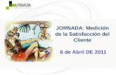 JORNADA: Medición de la Satisfacción del Cliente 6 de Abril DE 2011.