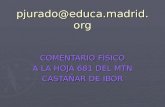 Pjurado@educa.madrid.org COMENTARIO FÍSICO A LA HOJA 681 DEL MTN CASTAÑAR DE IBOR.