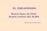EL ENEAGRAMA Nueve tipos de EGO Nueve rostros del ALMA Manuel García Hernández.