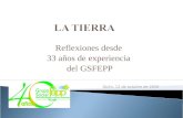 Reflexiones desde 33 años de experiencia del GSFEPP Quito, 12 de octubre de 2010.