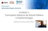 Unidad 1. Conceptos Básicos de Salud Pública y Epidemiologia Rafael Tuesca MD PhD.