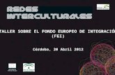 TALLER SOBRE EL FONDO EUROPEO DE INTEGRACIÓN (FEI) Córdoba, 20 Abril 2012.