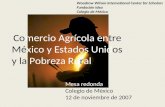 Comercio Agrícola entre México y Estados Unidos y la Pobreza Rural Woodrow Wilson International Center for Scholars Fundación Idea Colegio de México Mesa.