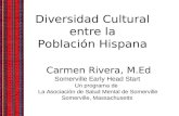 Diversidad Cultural entre la Población Hispana Carmen Rivera, M.Ed Somerville Early Head Start Un programa de La Asociación de Salud Mental de Somerville.
