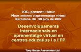 Desenvolupaments internacionals en aprenentatge virtual en centres educatius i a l’FP