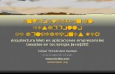 Introducción al desarrollo de aplicaciones Web César Fernández Acebal Universidad de Oviedo  acebal@ieee.org Arquitectura Web en aplicaciones.