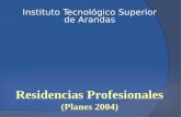Residencias Profesionales (Planes 2004) Instituto Tecnológico Superior de Arandas.