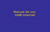 Manual de uso SABI Internet.  Índice I.Búsqueda avanzada II.Formato de Lista III.Formato de informe IV.Informe de grupo/competencia V.Análisis.