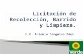 H.C. Antonio Sanguino Páez. En octubre de 2002 la UAESP dio inicio a la Licitación Pública 001 de 2002 cuyo objeto fue contratar la Concesión para la.