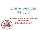 Prevención y Manejo de Bullying- Ciberbullying Convivencia Eficaz.