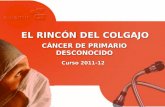 Curso 2011-12 EL RINCÓN DEL COLGAJO CÁNCER DE PRIMARIO DESCONOCIDO.