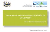 San Salvador, Marzo 2012 Situación Actual de Manejo de RAEE en El Salvador Grupo Técnico Interinstitucional.
