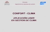 División Ingeniería de sistemas de control CONFORT - CLIMA APLICACIÓN LIDER EN GESTION DE CLIMA.