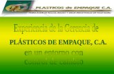 Plásticos de Empaque, C.A. es una empresa manufacturera de bolsas, rollos y sacos industriales en polietileno, fabricados por extrusión o coextrusión.