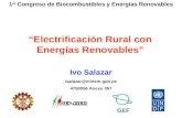 Proyecto PER/98/G31 Electrificación Rural a Base de Energía Fotovoltaica en el Perú Electrificación Rural con Energías Renovables GEF Ivo Salazar isalazar@minem.gob.pe.