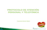 PROTOCOLO DE ATENCIÓN PERSONAL Y TELEFÓNICA Coomeva Sector Salud.