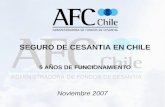 SEGURO DE CESANTIA EN CHILE 5 AÑOS DE FUNCIONAMIENTO Noviembre 2007.