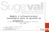 Modelo e infraestructura tecnológica para la gestión de proyectos proyectos XI Reunión Responsables de Sistemas de Información San José, Costa Rica Julio.