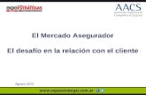 El Mercado Asegurador El desafío en la relación con el cliente Agosto 2012.