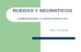 RUEDAS Y NEUMATICOS COMPONENTES Y CARACTERISTICAS Por: J.A.S.M.