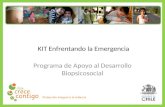 KIT Enfrentando la Emergencia Programa de Apoyo al Desarrollo Biopsicosocial Protección Integral a la Infancia.