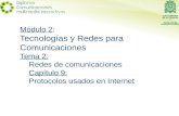 Módulo 2: Tecnologías y Redes para Comunicaciones Tema 2: Redes de comunicaciones Capítulo 9: Protocolos usados en Internet.