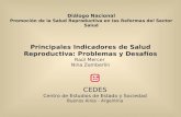 Diálogo Nacional Promoción de la Salud Reproductiva en las Reformas del Sector Salud Principales Indicadores de Salud Reproductiva: Problemas y Desafíos.