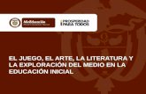 EL JUEGO, EL ARTE, LA LITERATURA Y LA EXPLORACIÓN DEL MEDIO EN LA EDUCACIÓN INICIAL.