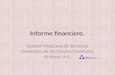 Informe financiero. Central Mexicana de Servicios Generales de los Grupos Familiares Al-Anon, A.C.