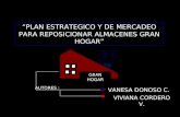 PLAN ESTRATEGICO Y DE MERCADEO PARA REPOSICIONAR ALMACENES GRAN HOGAR GRAN HOGAR AUTORES : VANESA DONOSO C. VIVIANA CORDERO V.