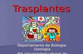 Trasplantes Departamento de Biología-Geología IES Universidad Laboral de Málaga.