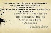 Seminario Bibliotecas Digitales Científicas