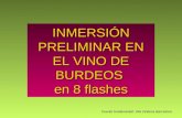 INMERSIÓN PRELIMINAR EN EL VINO DE BURDEOS en 8 flashes Fuente fundamental: Vila Viniteca Barcelona.