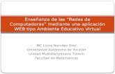 MC Lizzie Narváez Díaz Universidad Autónoma de Yucatán Unidad Multidisciplinaria Tizimín Facultad de Matemáticas Enseñanza de las Redes de Computadoras.