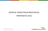 Propuesta de Reforma Tributaria Provincial - Ministerio de Economía