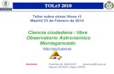 Ciencia Ciudadana/ Libre observatorio astronómico Montegancedo