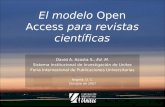 El modelo Open Access para revistas científicas