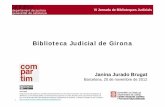 Biblioteca Judicial de Girona. Janina Jurado