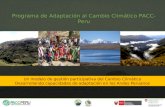 Knowing the PACC Peru