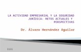 SSSS Dr. Álvaro Hernández Aguilar. La seguridad jurídica ha sido y sigue siendo muchas vecesVENERADA y otras veces VILIPENDIADA, pero pocas analizada.