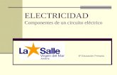 ELECTRICIDAD Componentes de un circuito eléctrico 6º Educación Primaria.