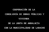 Cooperación de la Consejería de Obras Públicas y Vivienda de la Junta de Andalucía con la Municipalidad de Larache