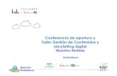 Taller de contenidos para marketing, transmedia y storytelling digital andalucia lab