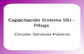 Capacitación Capacitación Sistema SIU - Pilaga Circuito: Servicios Públicos.