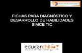 FICHAS PARA DIAGN Ó STICO Y DESARROLLO DE HABILIDADES SIMCE TIC.