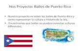 Nos Proyecto: Bailes de Puerto Rico Nuestra proyecto es sobre los bailes de Puerto Rico y como representan la cultura y historia de la isla. Encontramos.