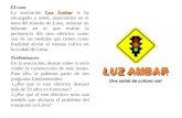 El caso Luz Ámbar La asociación Luz Ámbar le ha encargado a usted, especialista en el tema del tránsito de Lima, redactar un informe en el que evalúe la.