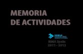 Memoria de actividades MMA Spain 2011/2012