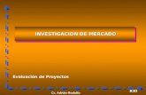 XXI Evaluación de Proyectos INVESTIGACION DE MERCADO INVESTIGACION DE MERCADO Cr. Adrián Rodulfo.