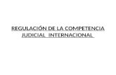 REGULACIÓN DE LA COMPETENCIA JUDICIAL INTERNACIONAL.